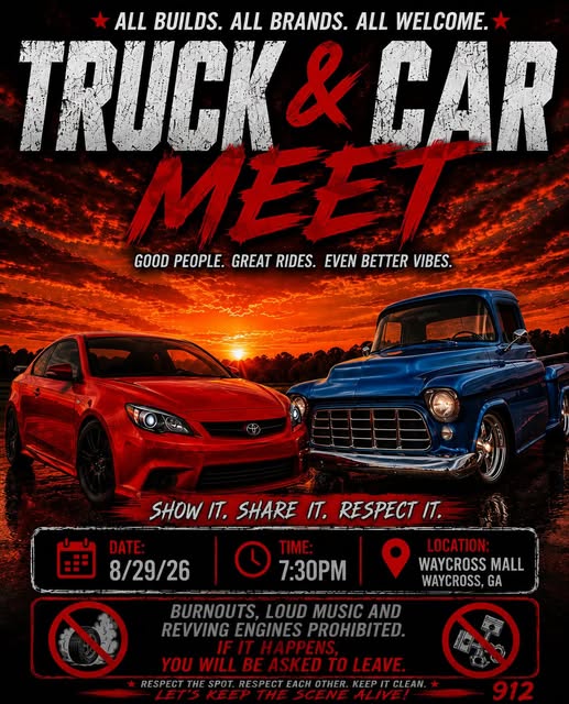 Truck & Car Meet at Waycross Mall event at Waycross Mall in Waycross, GA on August 29, 2026
