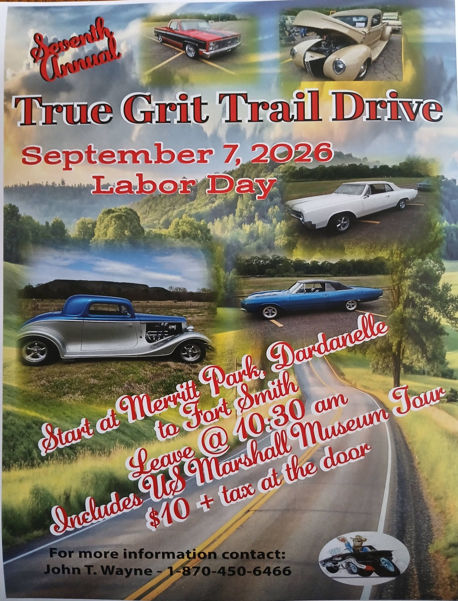True Grit Trail Drive event at Merritt Park in Dardanelle, AR on September 7, 2026
