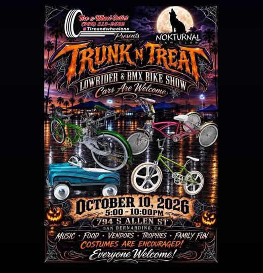 Trunk N Treat Lowrider & BMX Bike Show car show in San Bernardino, CA