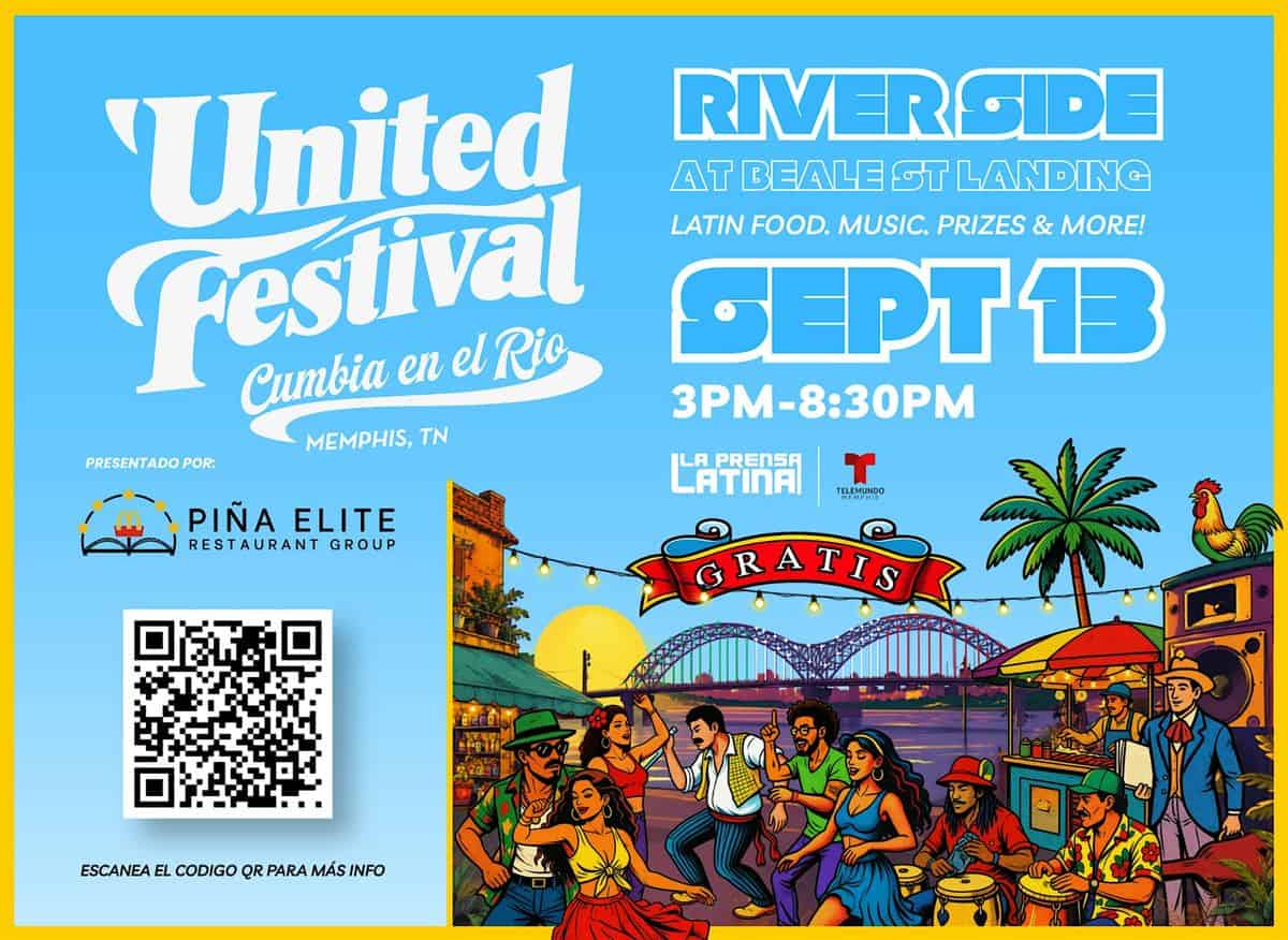 United Festival - Cumbia en el Rio event at Beale Street Landing in Memphis, TN on September 13, 2026