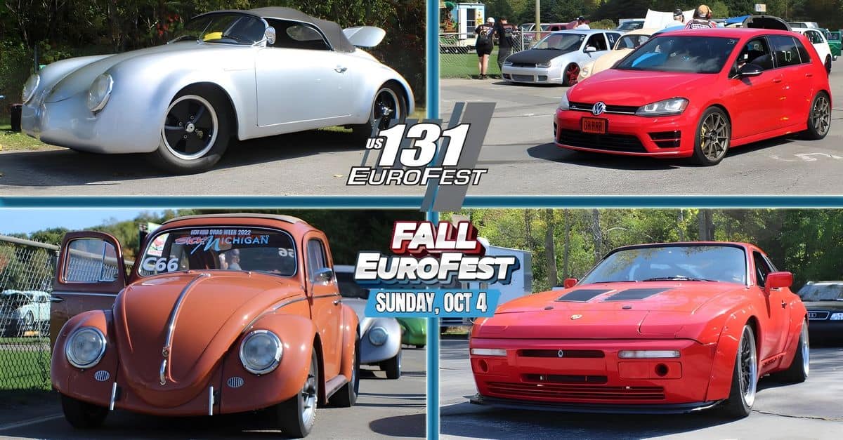 US 131 Fall EuroFest event at US 131 Motorsports Park in Martin, MI on October 4, 2026
