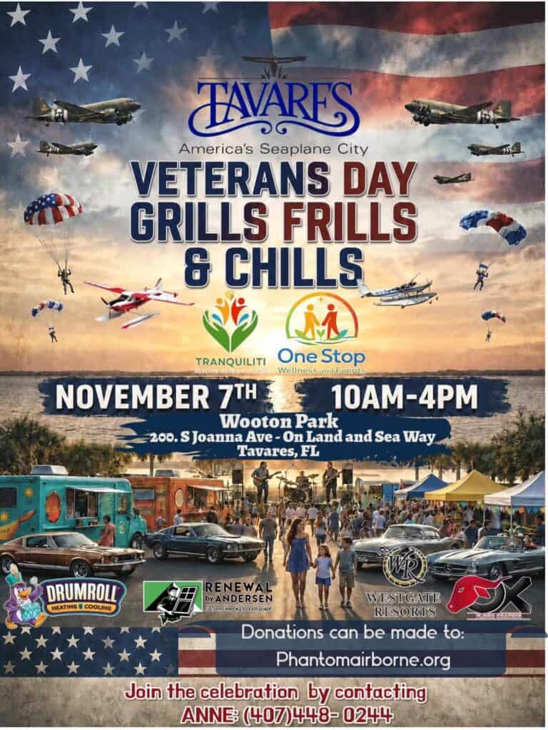 Veterans Day Grills Frills & Chills car show in Tavares, FL