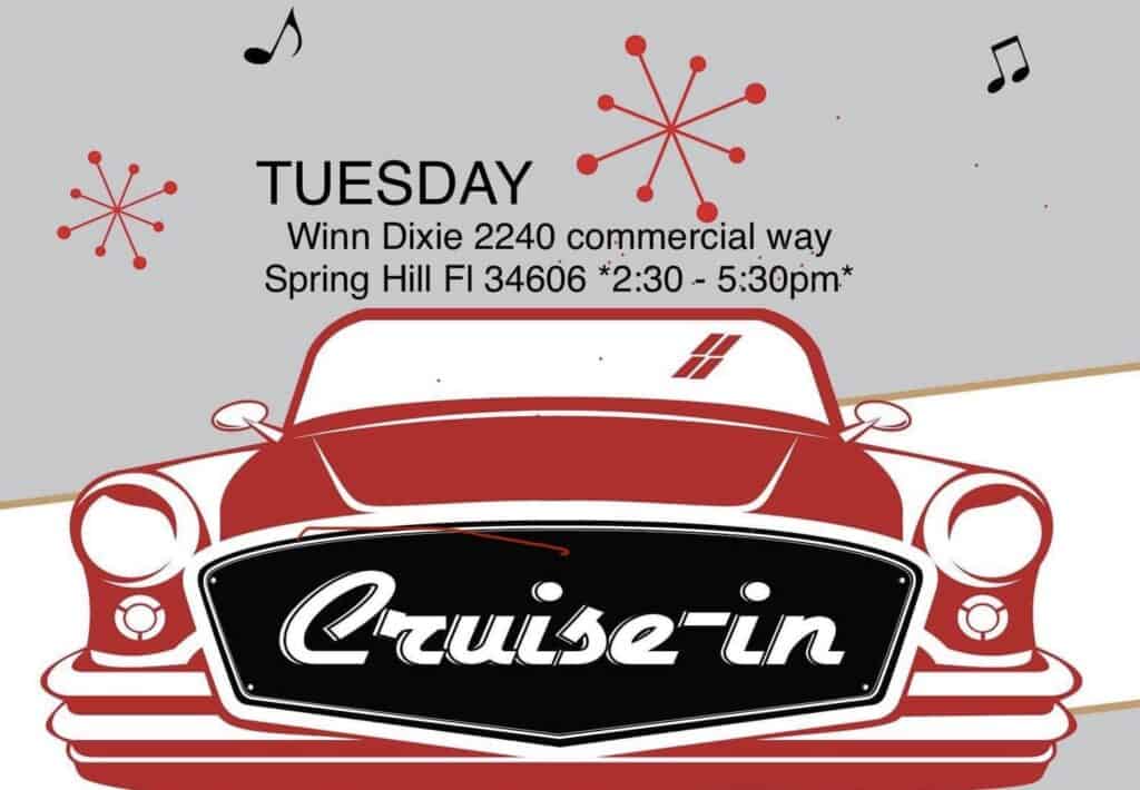 Winn Dixie Tuesday Cruise-In event at Winn Dixie in Spring Hill, FL on August 11, 2026