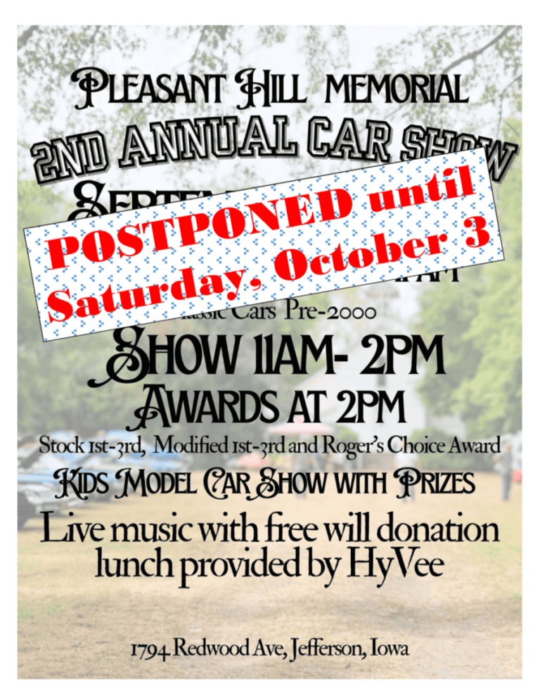 Pleasant Hill Memorial 2nd Annual Car Show car show in Jefferson