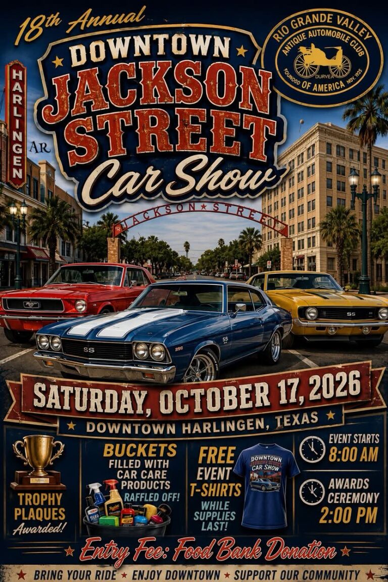 18th Annual Downtown Jackson Street Car Show car show in Harlingen, TX