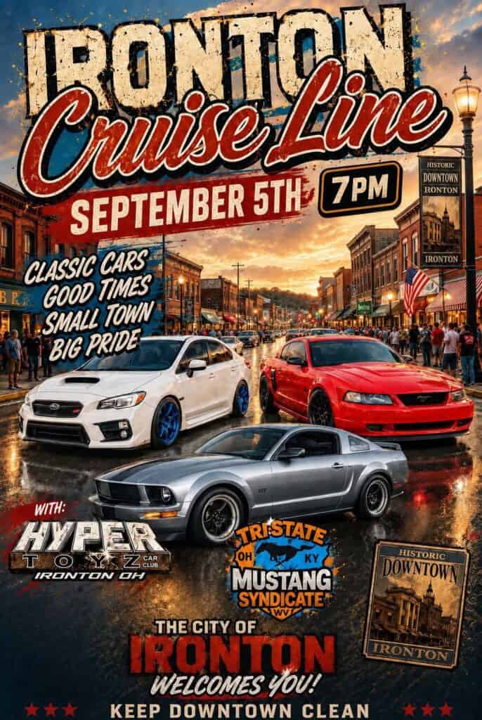 Ironton Cruise Line event at Historic Downtown Ironton in Ironton, OH on September 5, 2026