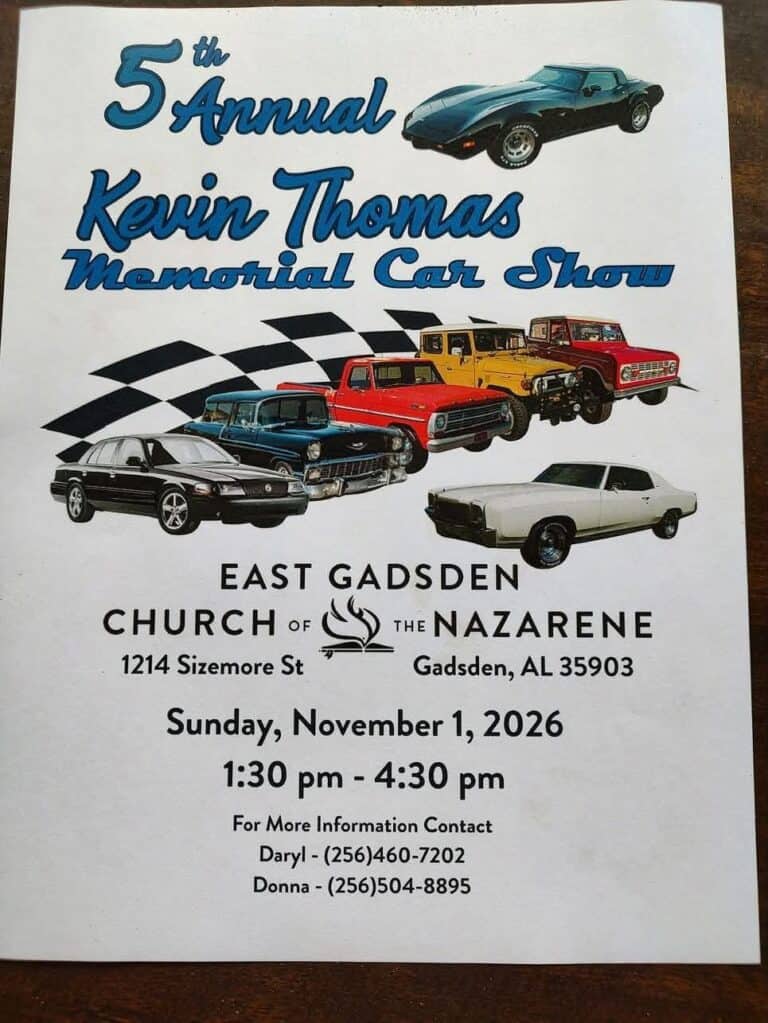 5th Annual Kevin Thomas Memorial Car Show car show in Gadsden, AL