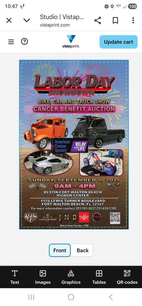 Labor Day Showdown Bike, Car and Truck Show event at Rigdon Center at Fort Walton Beach Fairgrounds in Fort Walton Beach, FL on September 6, 2026