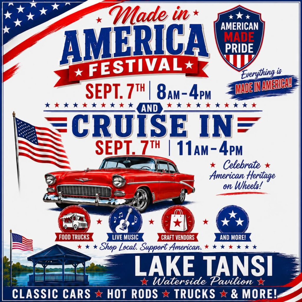 Made in America Festival Cruise in at Lake Tansi event at Lake Tansi Waterside Pavilion in Crossville, TN on September 7, 2026