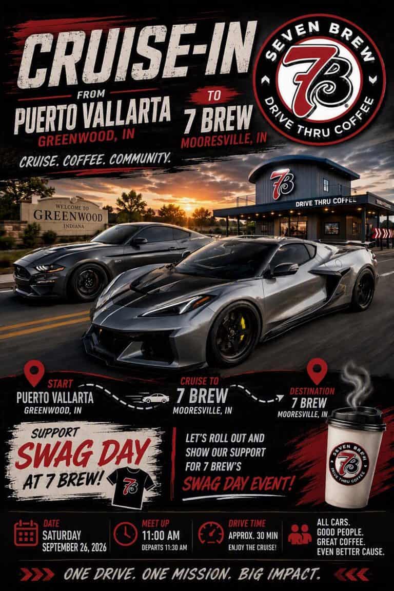 7 Brew Swag Day Cruise-In car show in Greenwood, IN