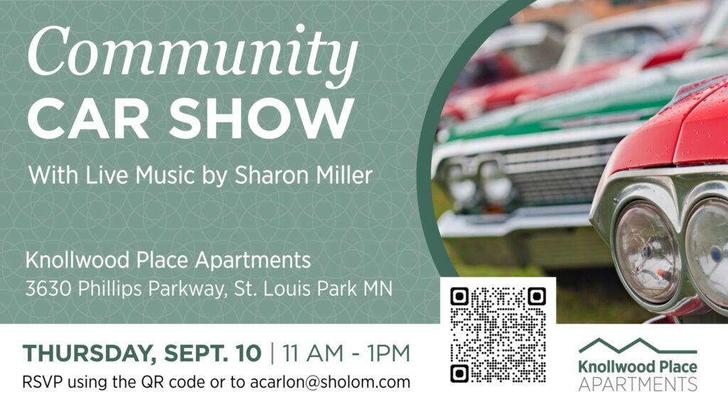 Knollwood Place Apartments Community Car Show event at Knollwood Place Apartments in St. Louis Park, MN on September 10, 2026