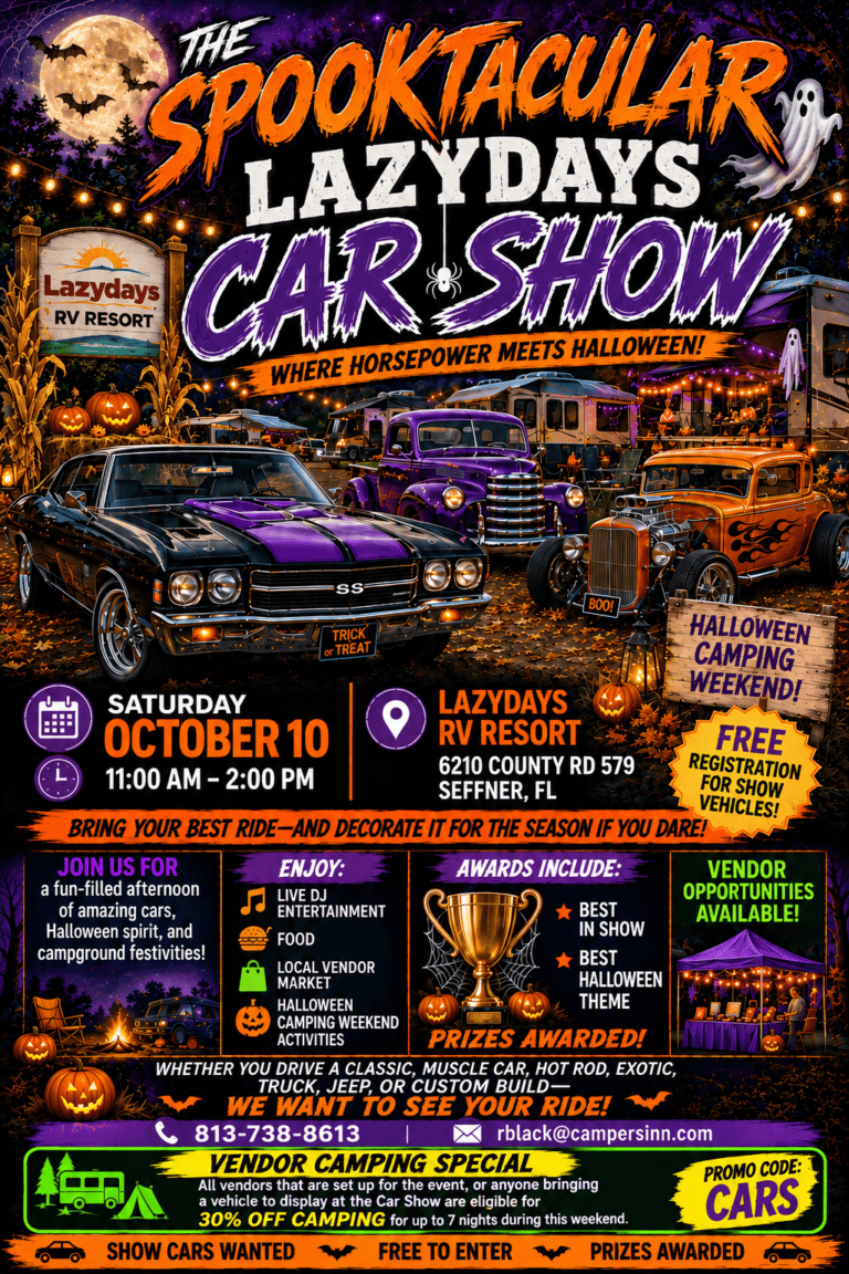 Lazydays RV Resort Fall Festival & Car Show car show in Seffner, FL