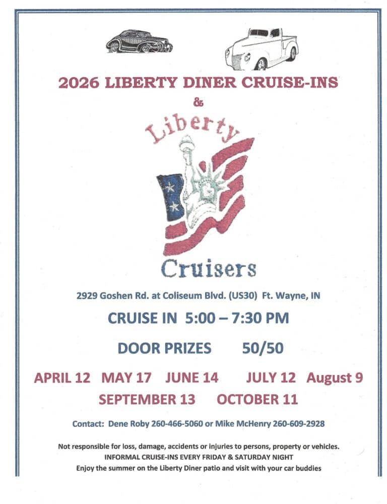 Liberty Diner Fort Wayne Cruise-In car show in Fort Wayne, IN
