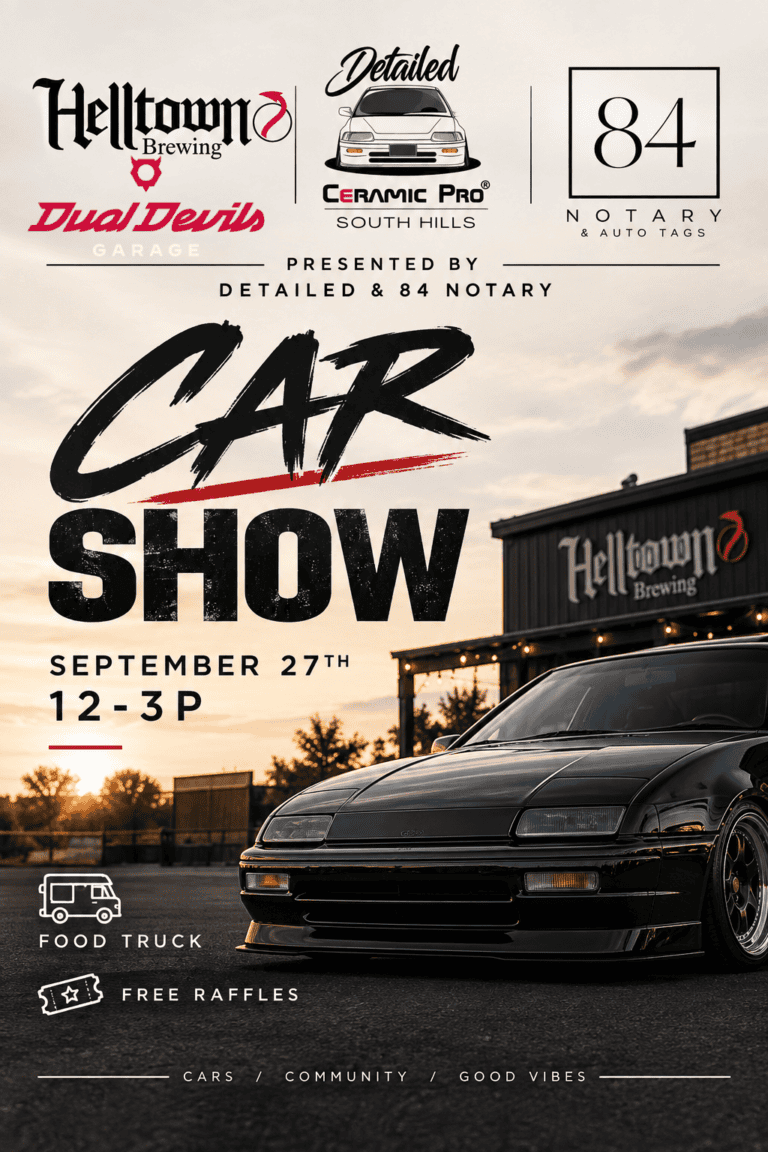 Dual Devils Garage & Helltown Brewing Car Show car show in Houston, PA