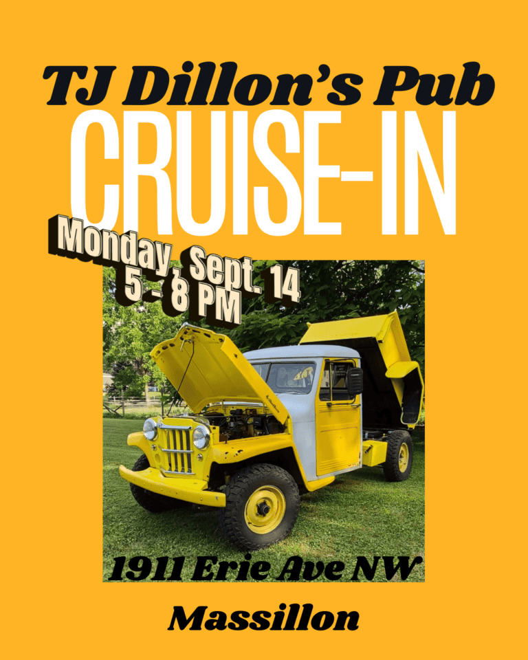 TJ Dillon’s Pub Monday Night Cruise-In car show in Massillon, OH