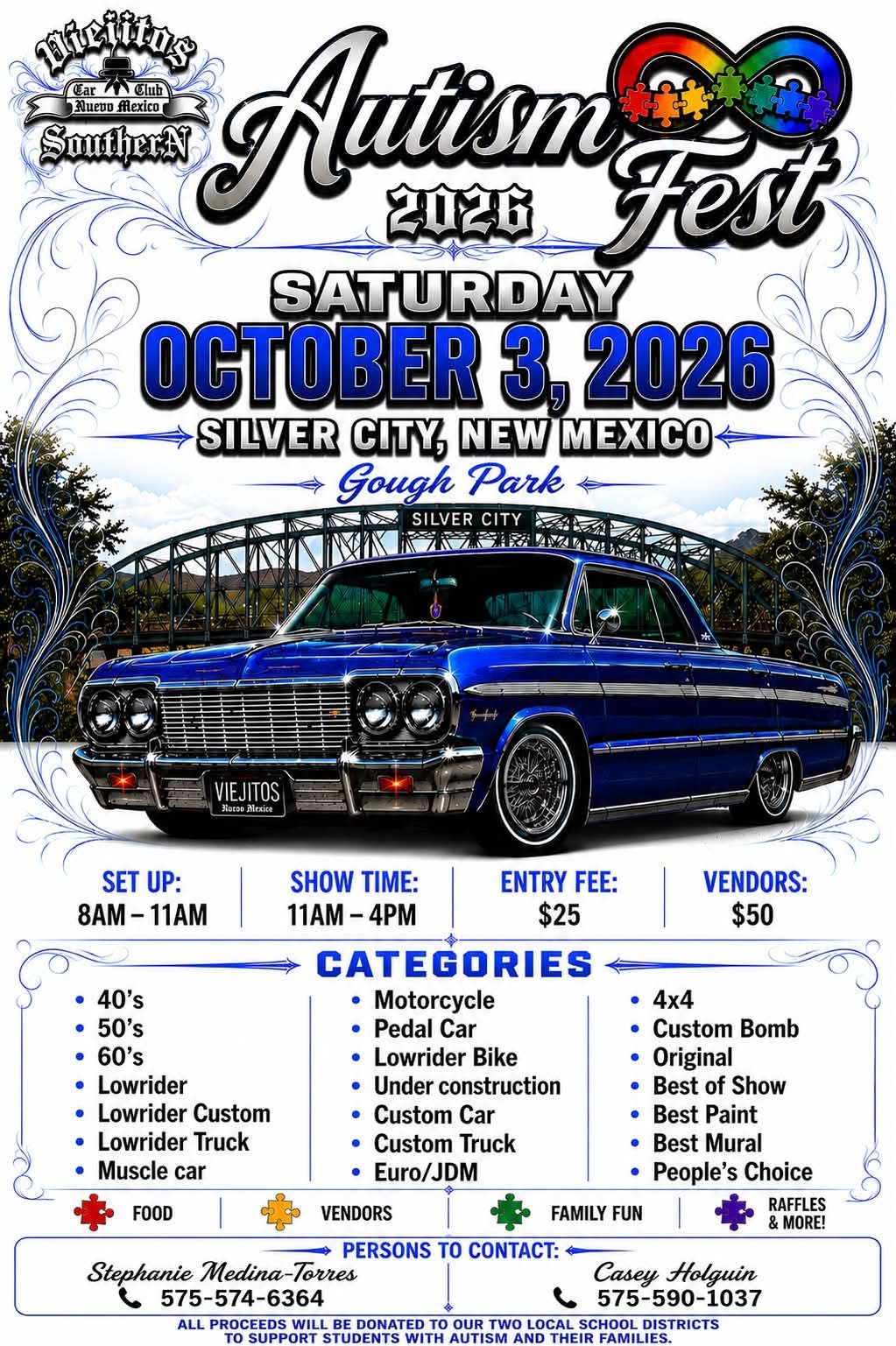 Autismo Fest event at Gough Park in Silver City, NM on October 3, 2026