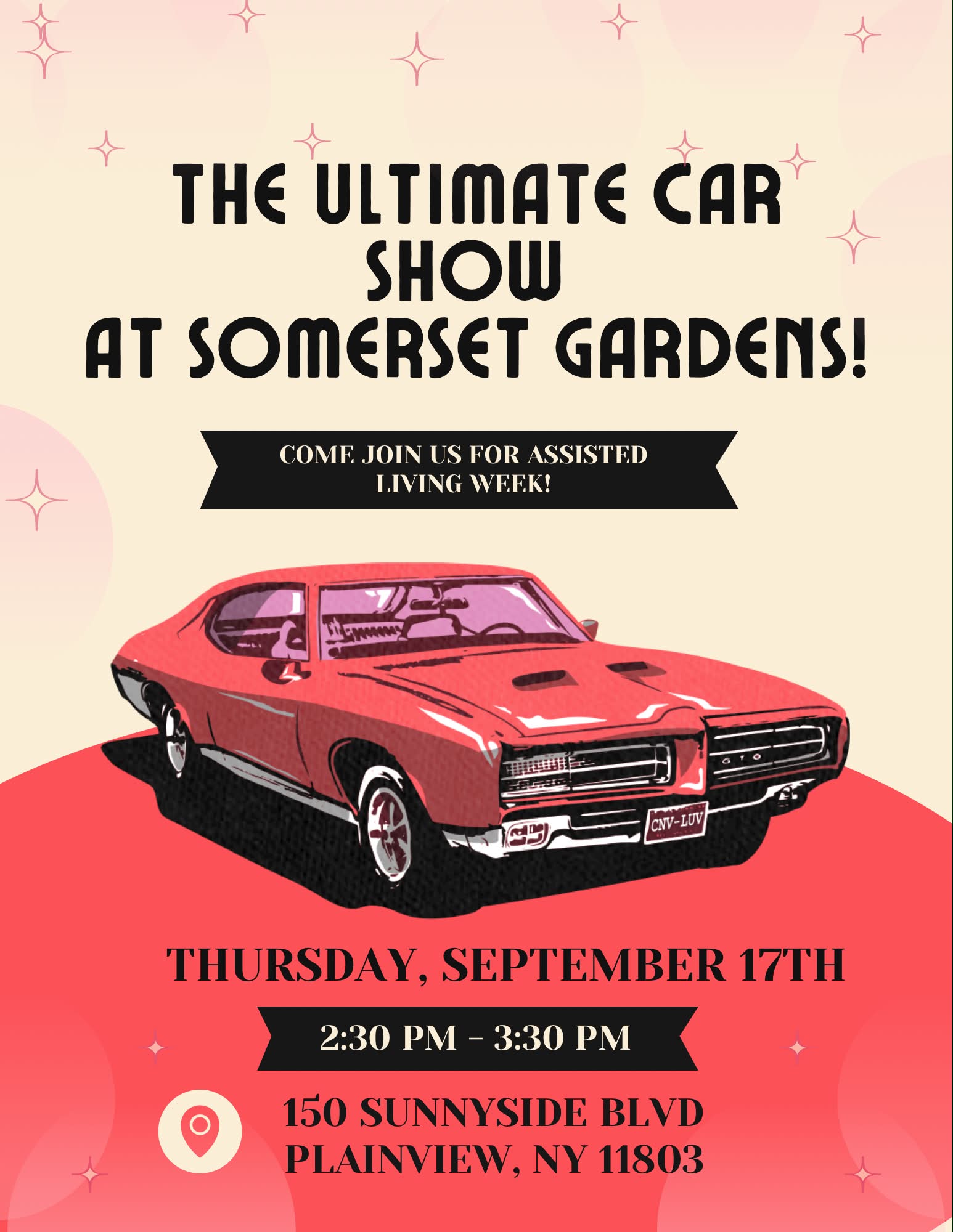 Car Show at Somerset Gardens event at Somerset Gardens in Plainview, NY on September 17, 2026