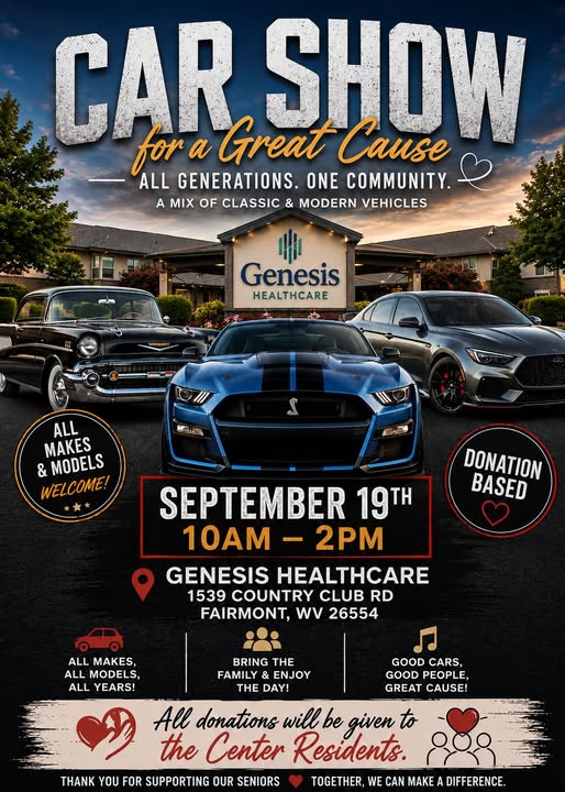 Car Show for a Great Cause car show in Fairmont, WV