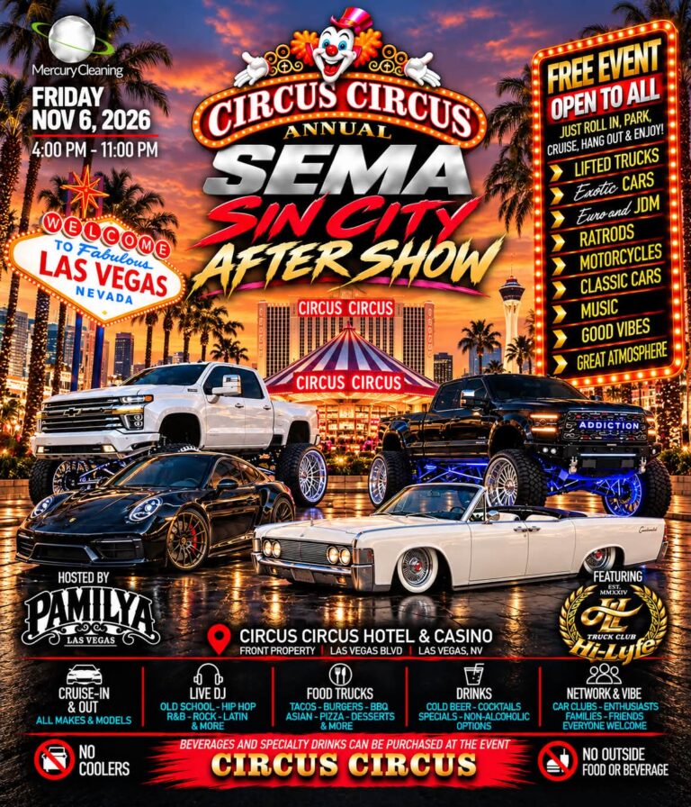 Circus Circus Annual SEMA Sin City After Show car show in Las Vegas, NV