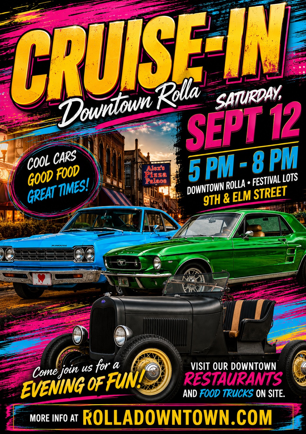 Downtown Rolla Cruise-In event at Downtown Rolla in Rolla, MO on September 12, 2026