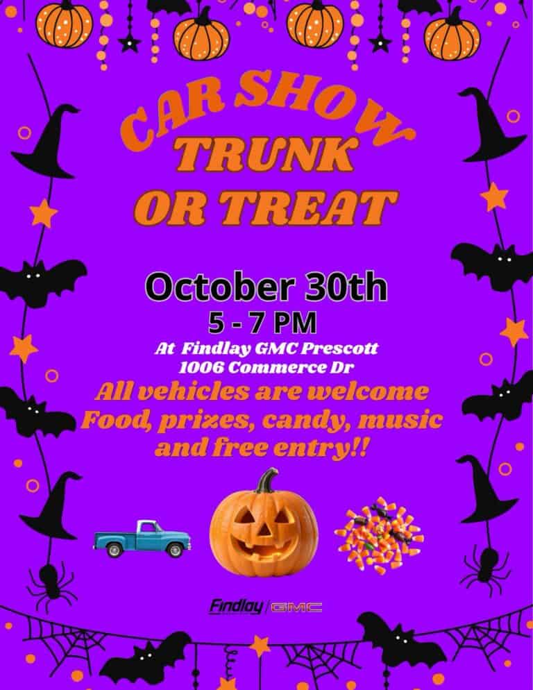 Findlay GMC Car Show Trunk or Treat car show in Prescott, AZ