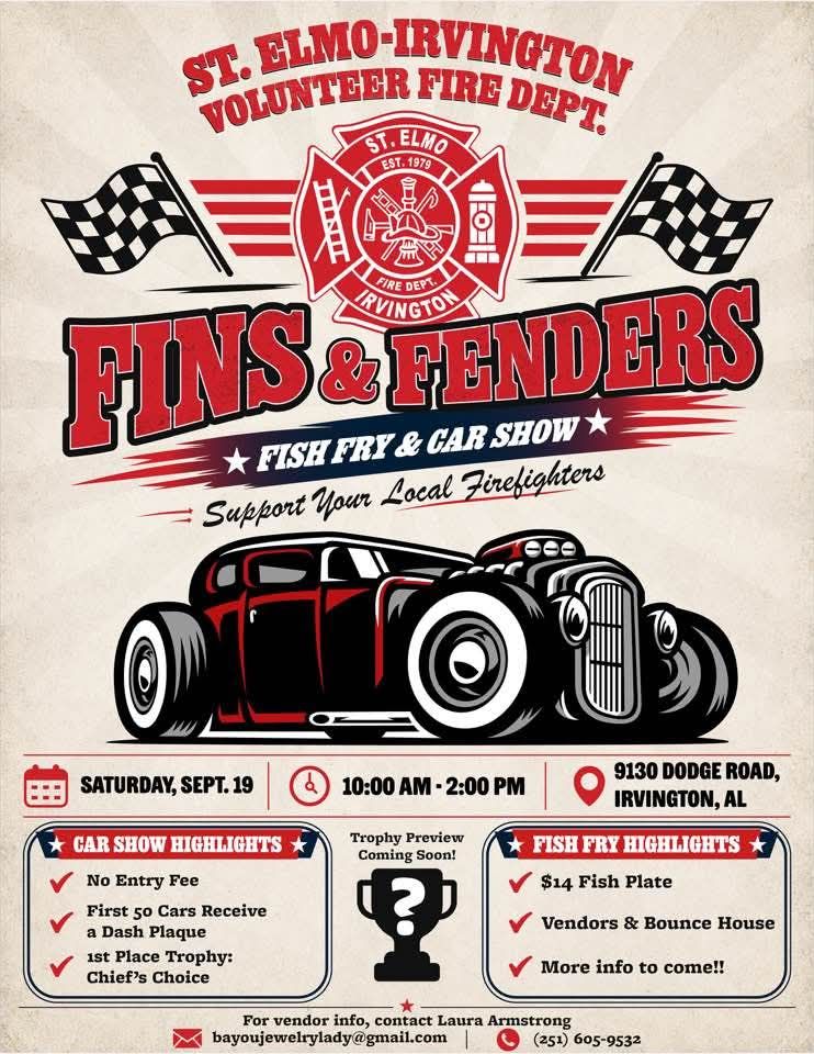 Fins & Fenders Fish Fry & Car Show car show in Irvington, AL