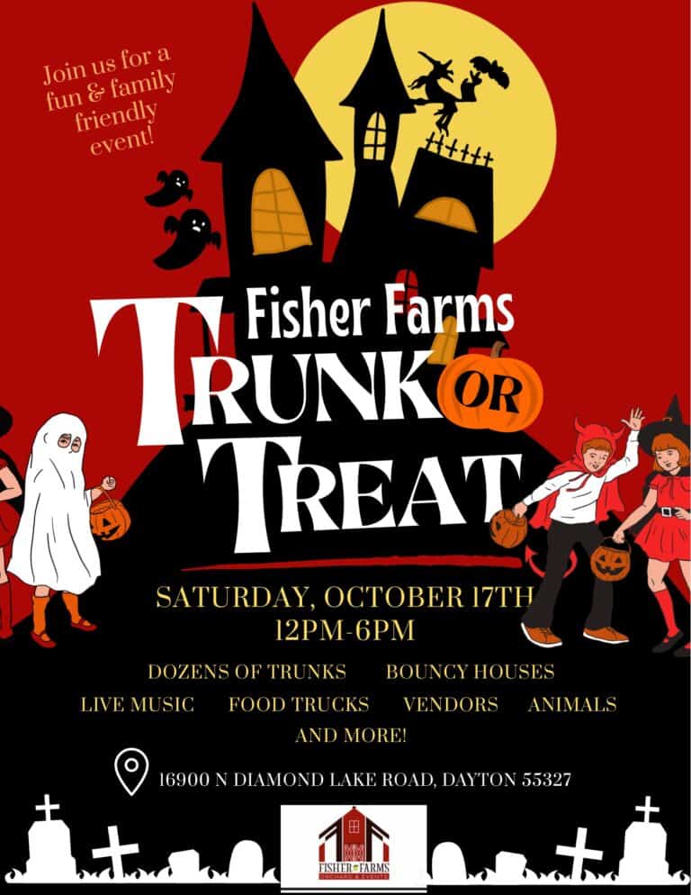 Fisher Farms Trunk or Treat car show in Dayton, MN