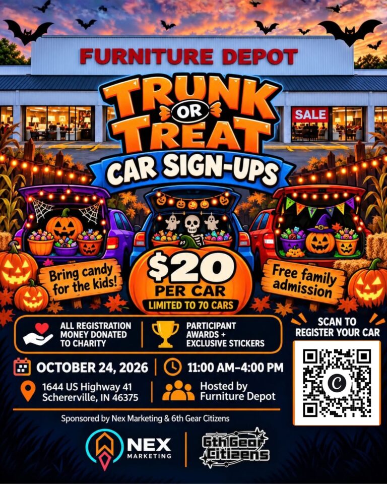 Furniture Depot Trunk or Treat Car Meet car show in Schererville, IN