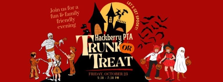 Hackberry PTA Trunk or Treat car show in Frisco, TX