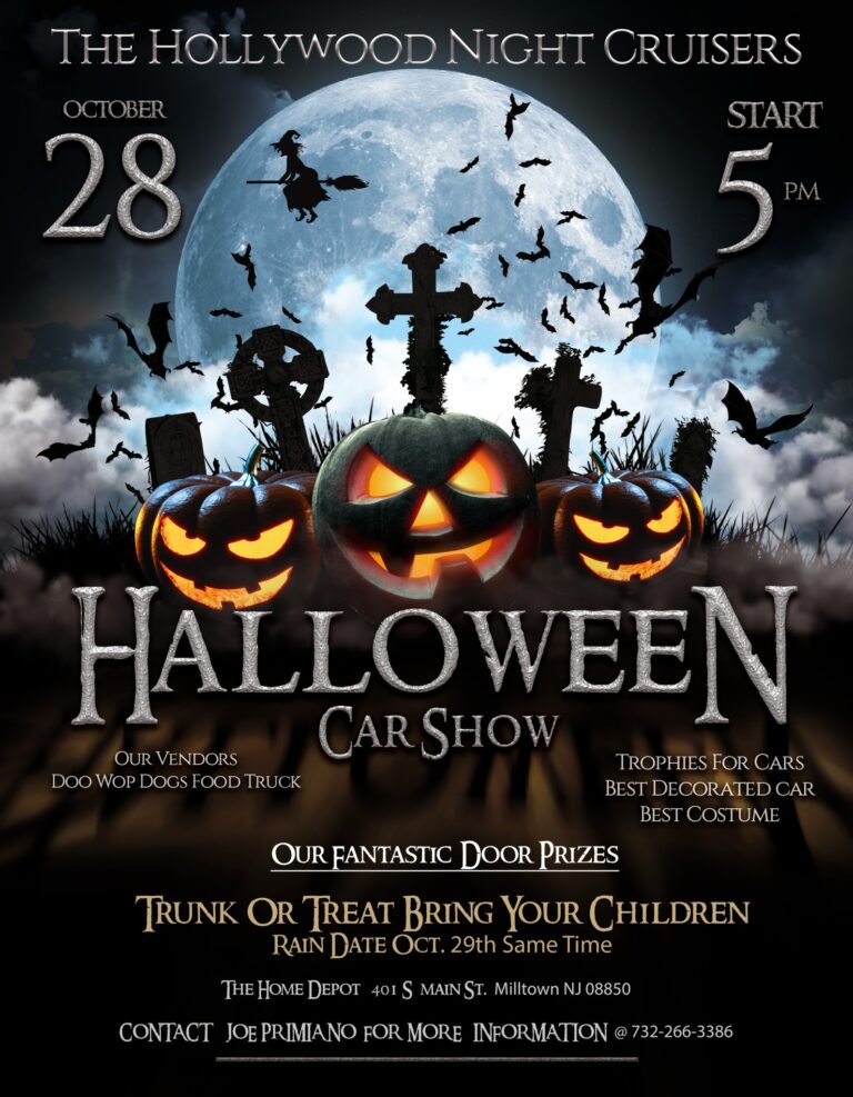 Hollywood Night Cruisers Halloween Car Show car show in Milltown, NJ
