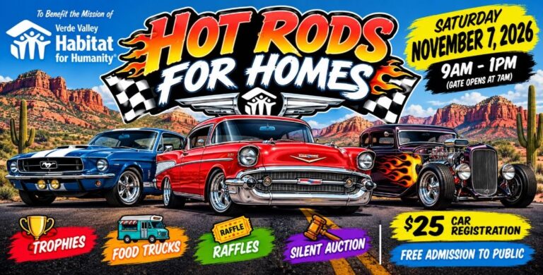Hot Rods for Homes – 2nd Annual Car Show car show in Cottonwood, AZ