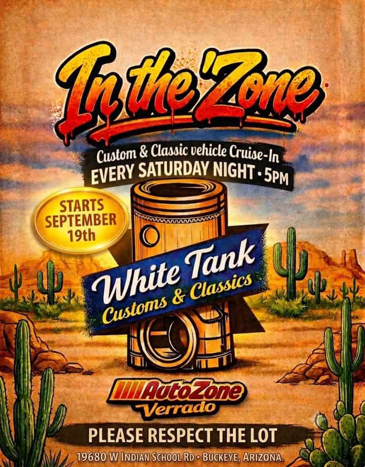 In the Zone Custom & Classic Vehicle Cruise-In car show in Buckeye, AZ
