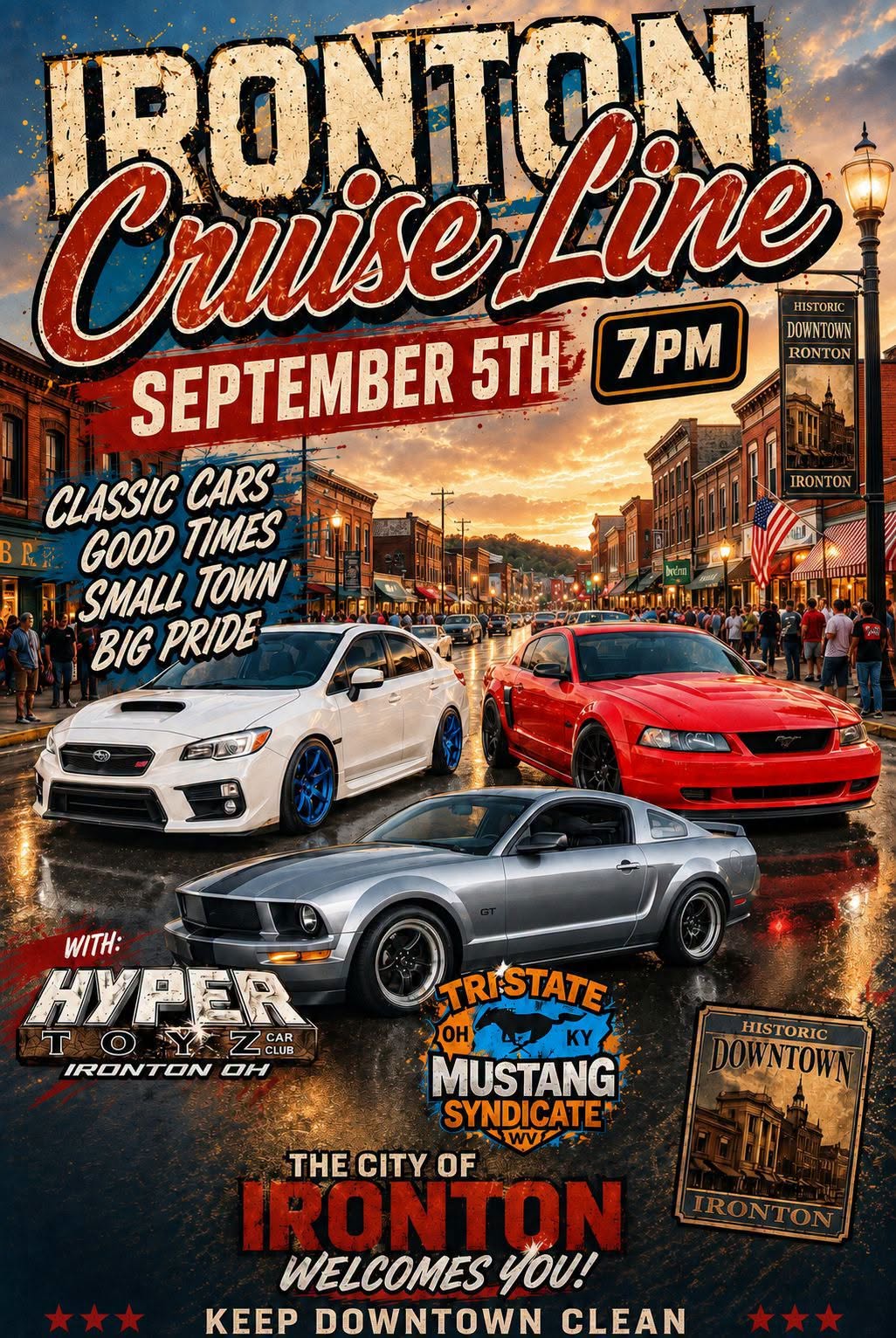 Ironton Cruise Line event at Historic Downtown Ironton in Ironton, OH on September 5, 2026