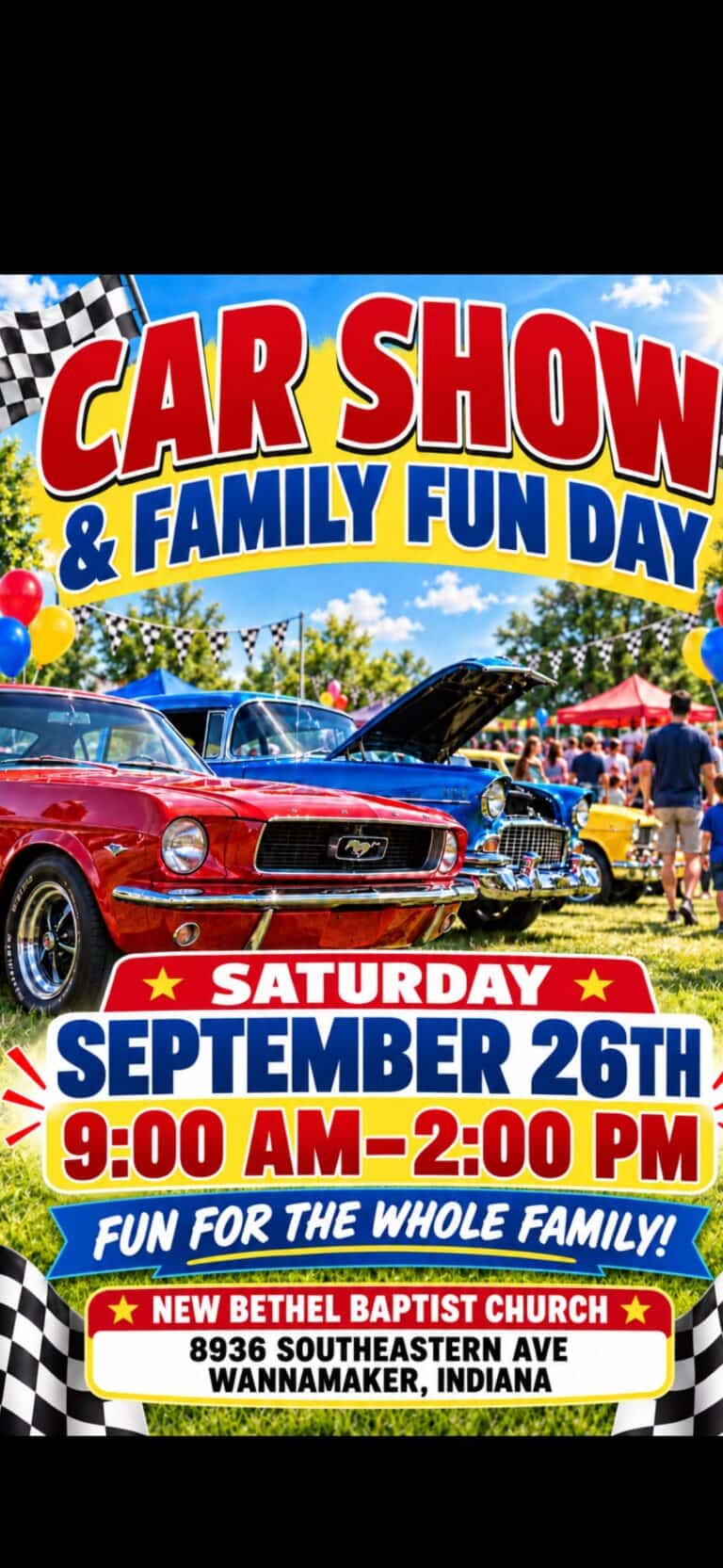 New Bethel Baptist Church Car Show & Family Fun Day car show in Wanamaker, IN