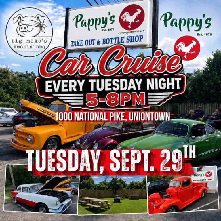 Pappy’s Car Cruise car show in Uniontown, PA