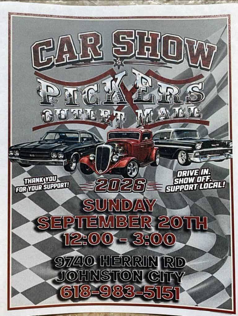Pickers Outlet Mall Car Show car show in Johnston City, IL