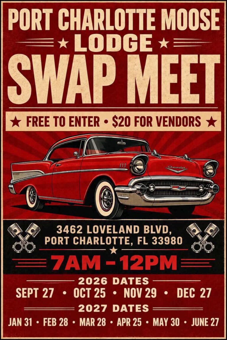 Port Charlotte Moose Lodge Swap Meet car show in Port Charlotte, FL