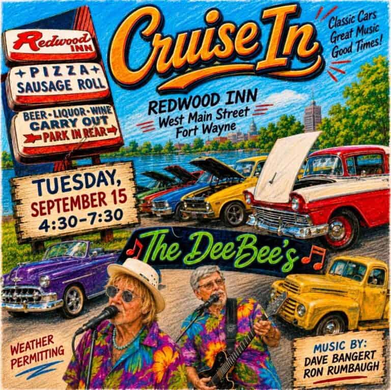 Redwood Inn Cruise-In car show in Fort Wayne, IN
