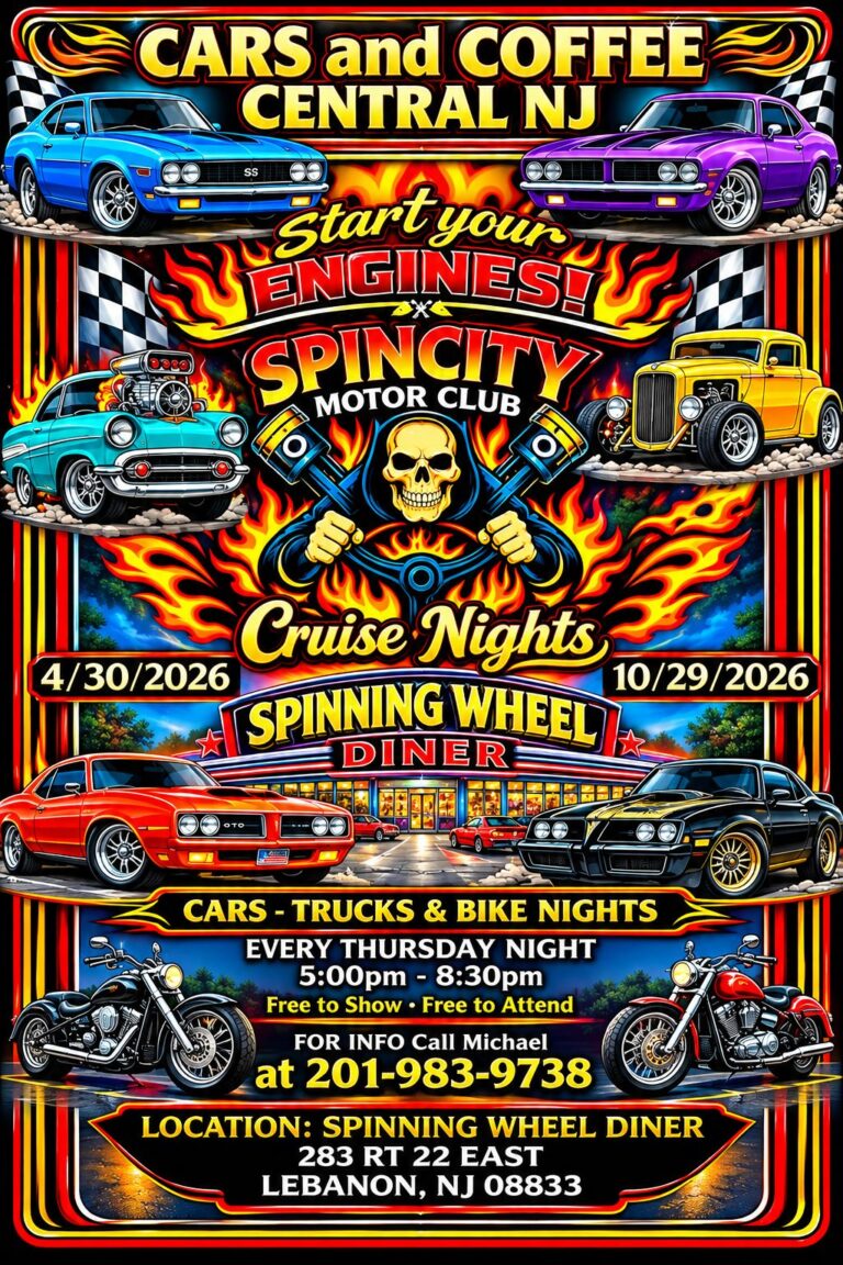 Spincity Motor Club Cruise Nights car show in Lebanon, NJ