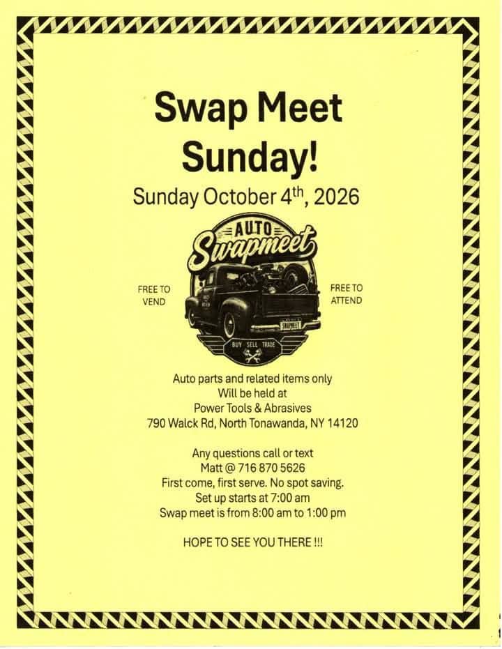 Swap Meet Sunday car show in North Tonawanda, NY