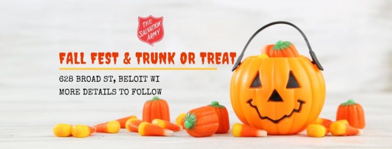 The Salvation Army Fall Fest & Trunk or Treat car show in Beloit, WI
