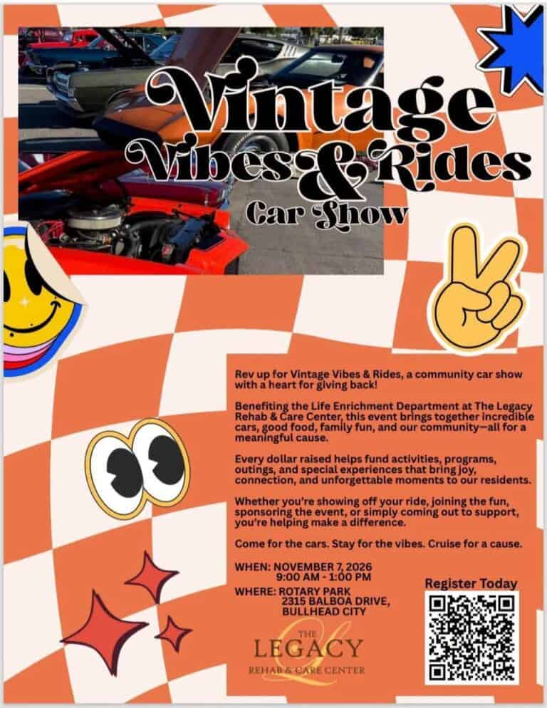 Vintage Vibes & Rides Car Show car show in Bullhead City, AZ