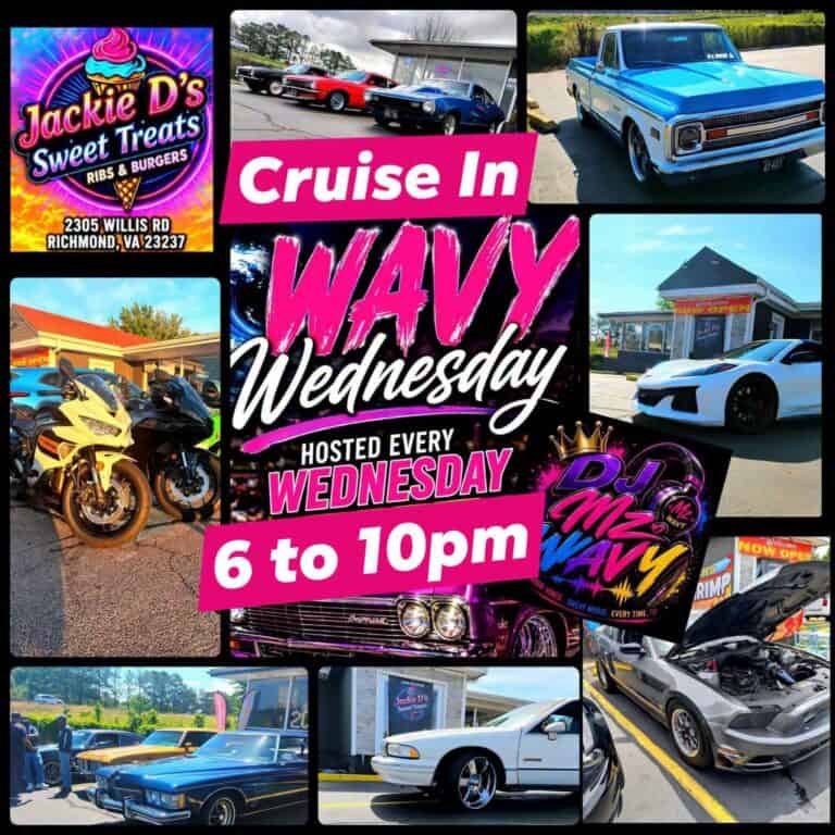 WAVY Wednesday Cruise In car show in Richmond, VA
