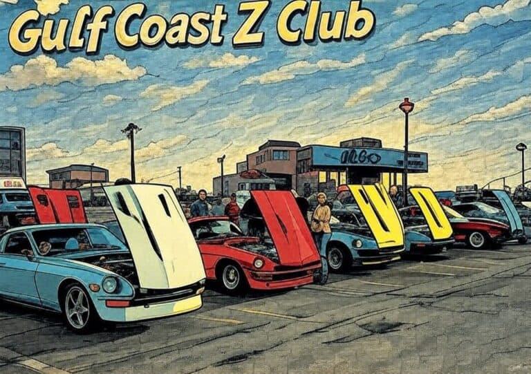 Z Cars Cruising the Coast Meetup and Cruise car show in Long Beach, MS