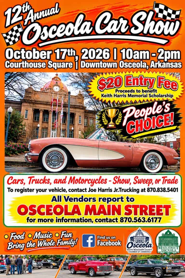 12th Annual Osceola Car Show car show in Osceola, AR