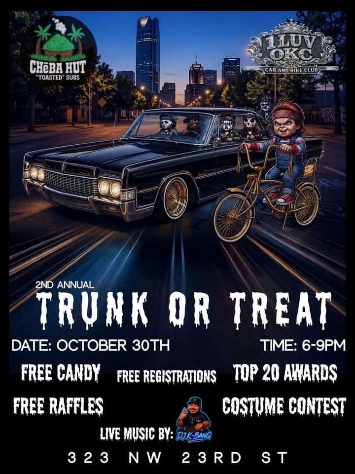 1Luv OKC Car and Bike Club Trunk Or Treat car show in Oklahoma City, OK