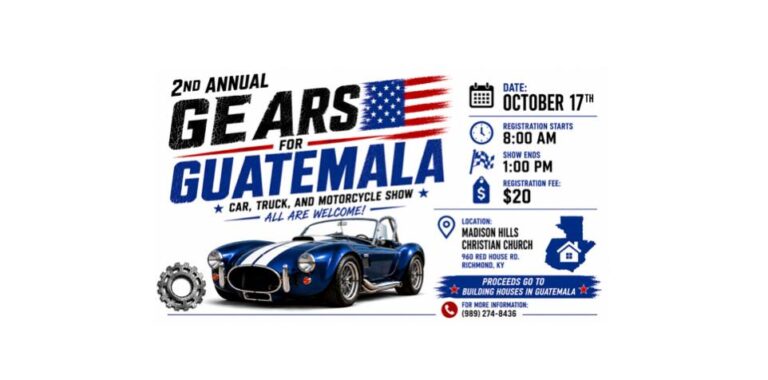 2nd Annual Gears for Guatemala Car, Truck, and Motorcycle Show car show in Richmond, KY