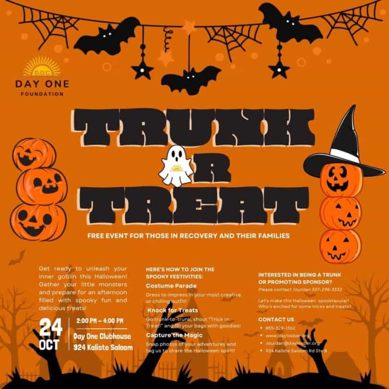 3rd Annual Trunk or Treat at Day One Clubhouse car show in Lafayette, LA