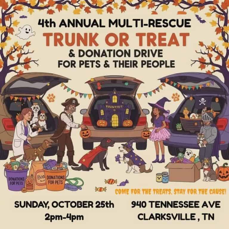 4th Annual Multi-Rescue Trunk or Treat & Donation Drive for Pets & Their People car show in Clarksville, TN