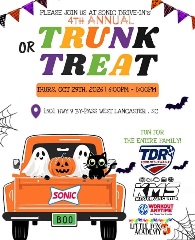 4th Annual Trunk or Treat at Sonic Drive-In car show in Lancaster, SC